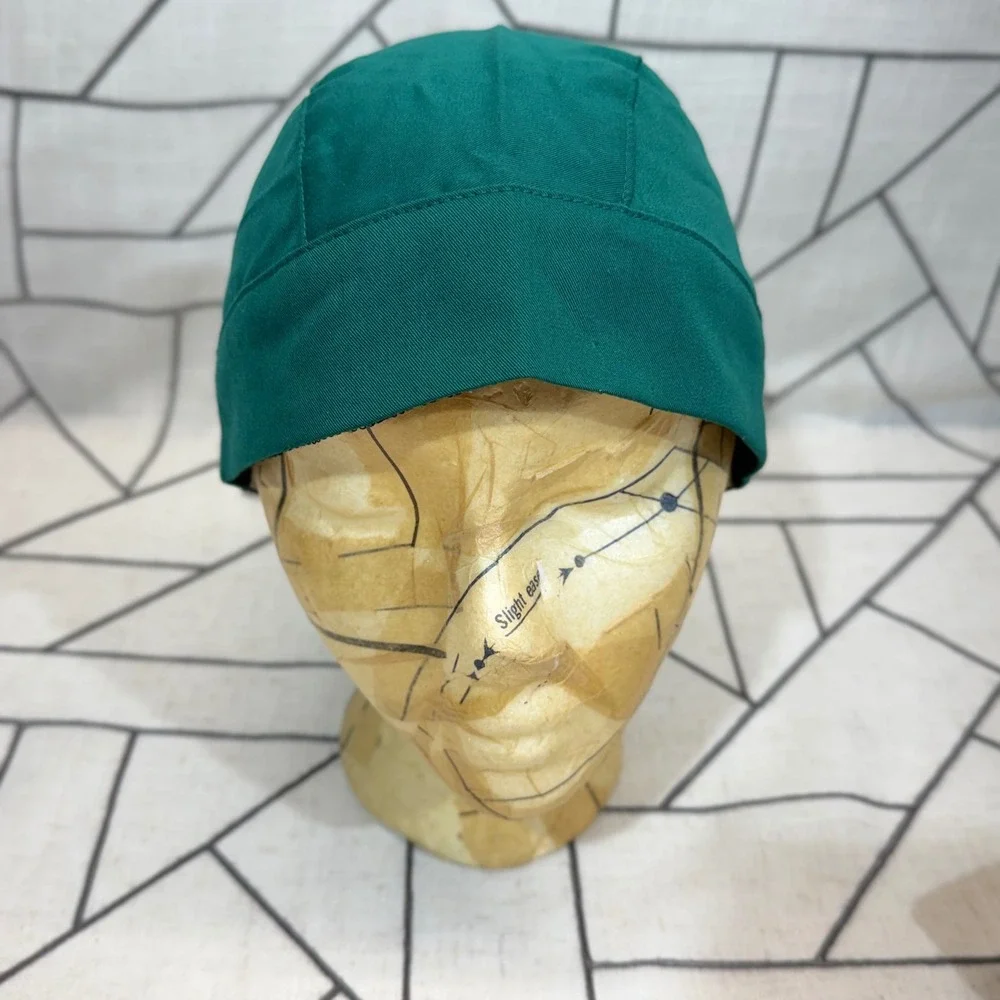 Grey's Anatomy Scrub Cap One Size Hunter Green Fitted Elastic Side GRA831 NWT